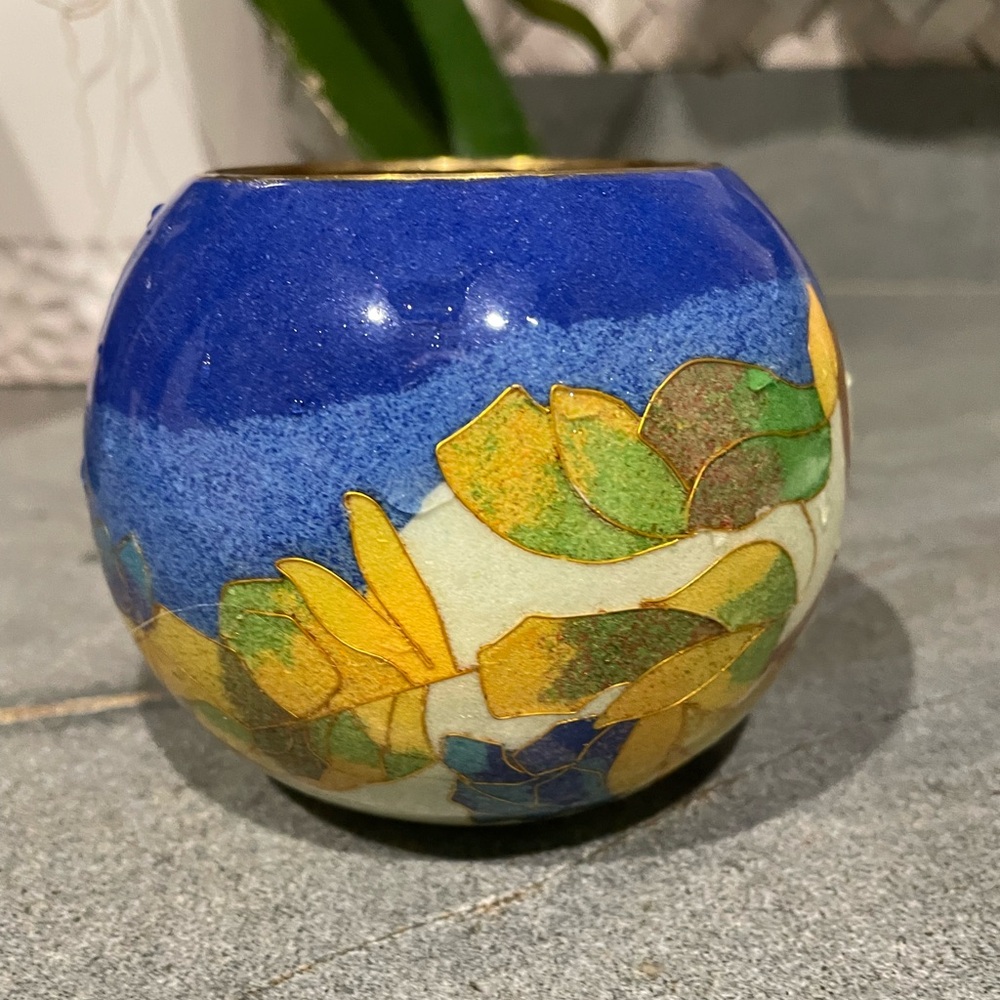William Bill Yee Cloisonné translucent votive